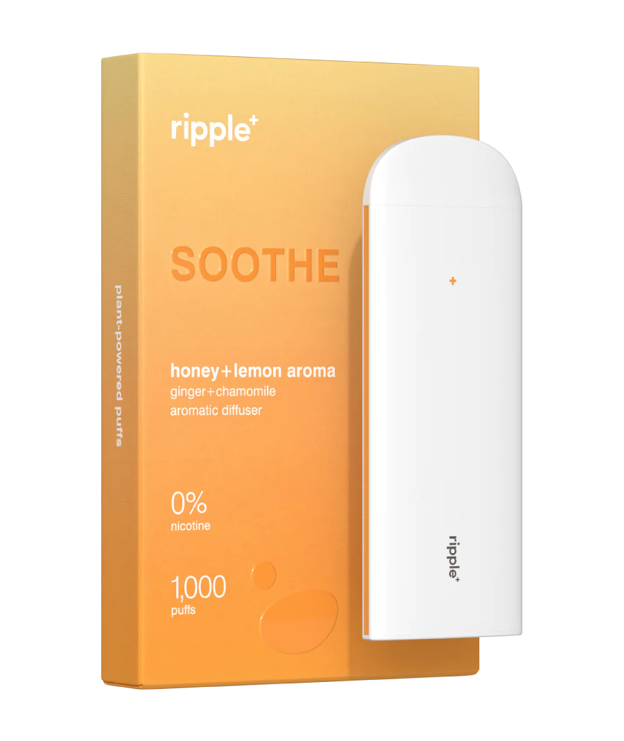 Tigari electronice - Tigara electronica, Ripple+, SOOTHE, Miere si lamaie, fara nicotina, 1000 pufuri