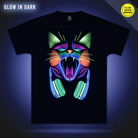 Tricou Fluorescent DJ CAT [1]