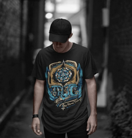 Tricou THTC Dr. Greenthumb - Canepa/Bumbac - Negru [1]