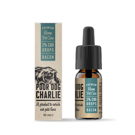 CBD Animale - Ulei CBD 2% pentru Animale, Aroma Sunca, Full Spectrum, 10ml