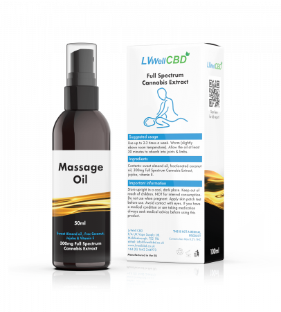 Cosmetice CBD - Ulei Pentru Masaj CBD, 300/75mg, 100ml