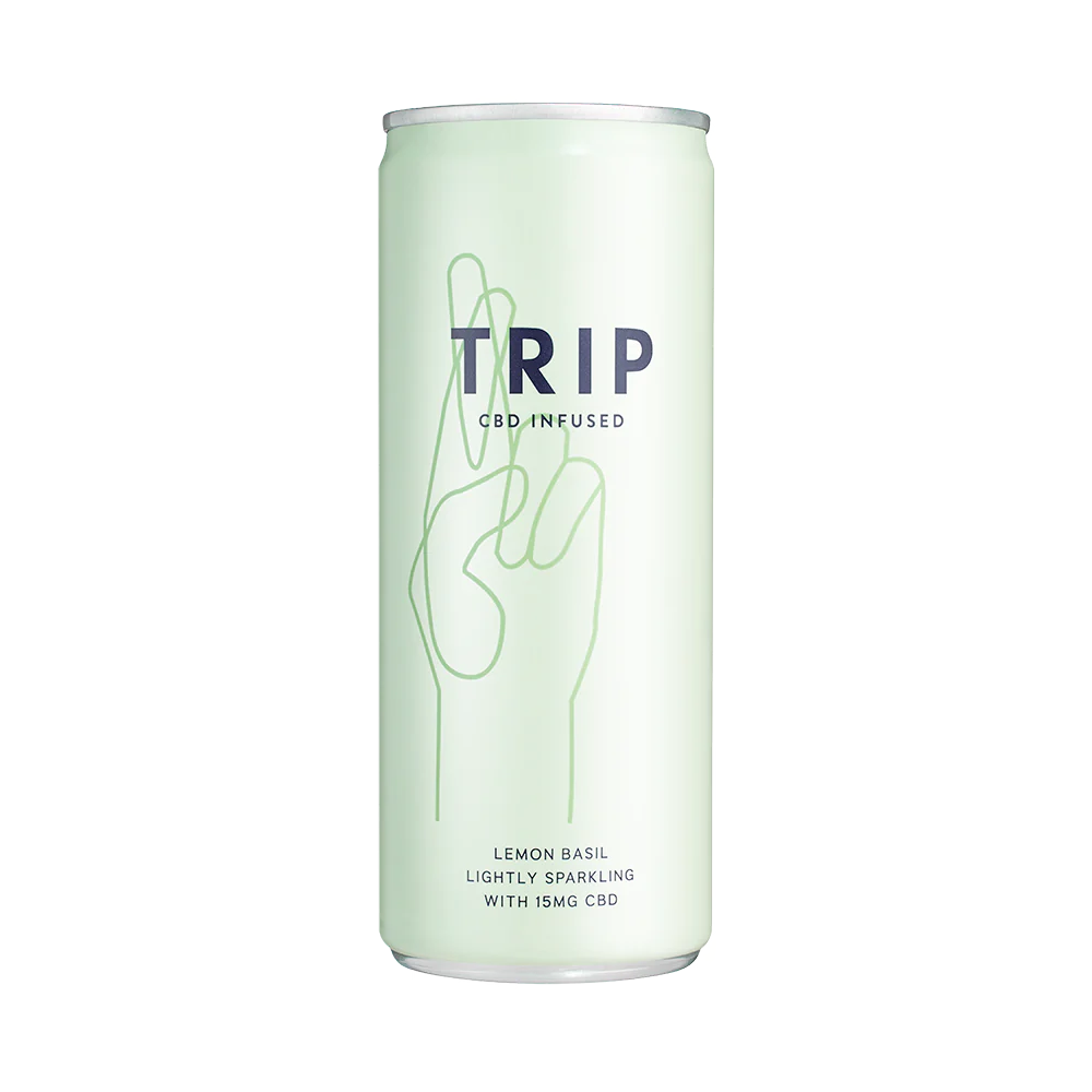 Dulciuri CBD - Bautura racoritoare CBD, TRIP, Lemon Basil, 250ml