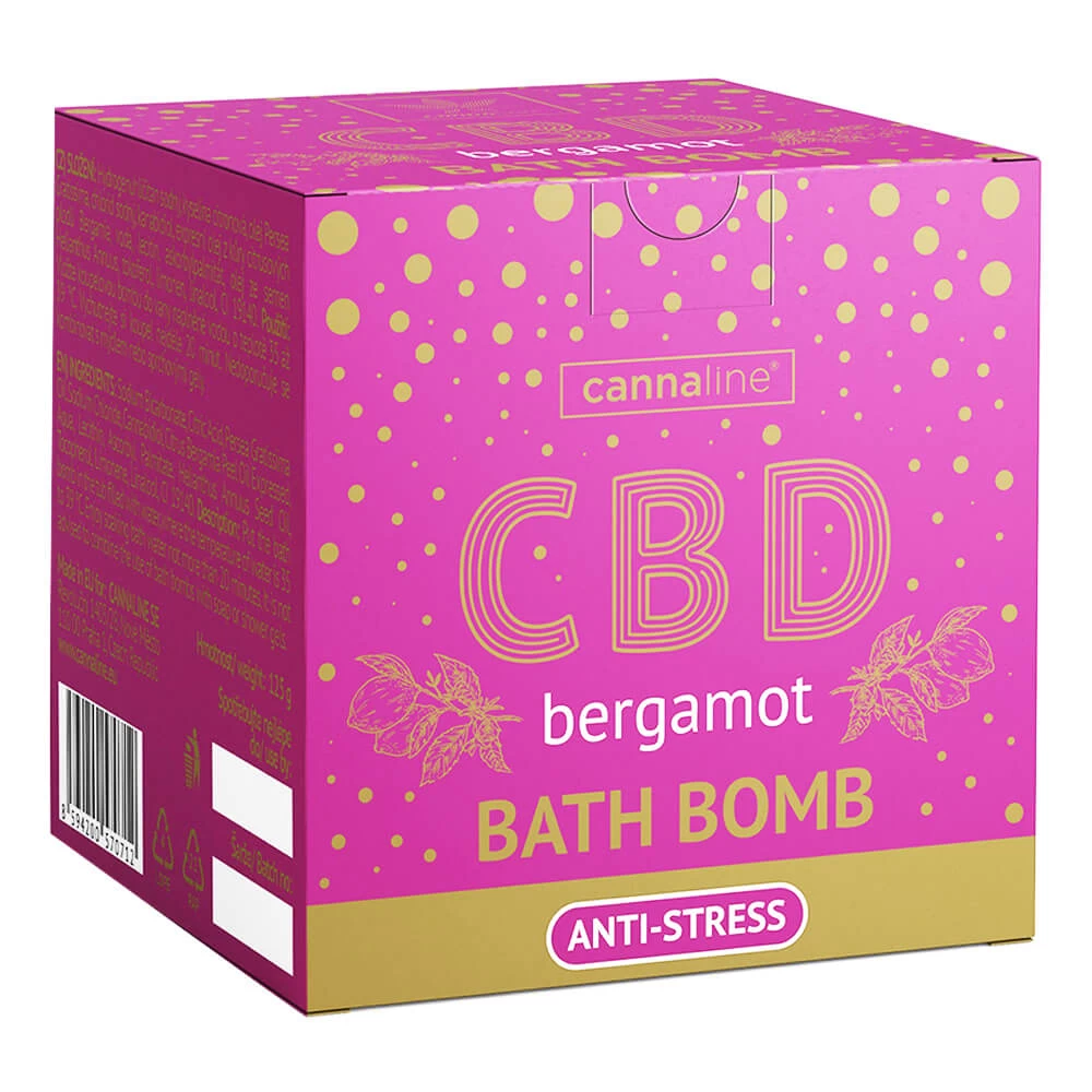 Cosmetice CBD - Bila Efervescenta CBD, Cannaline, Anti-Stress