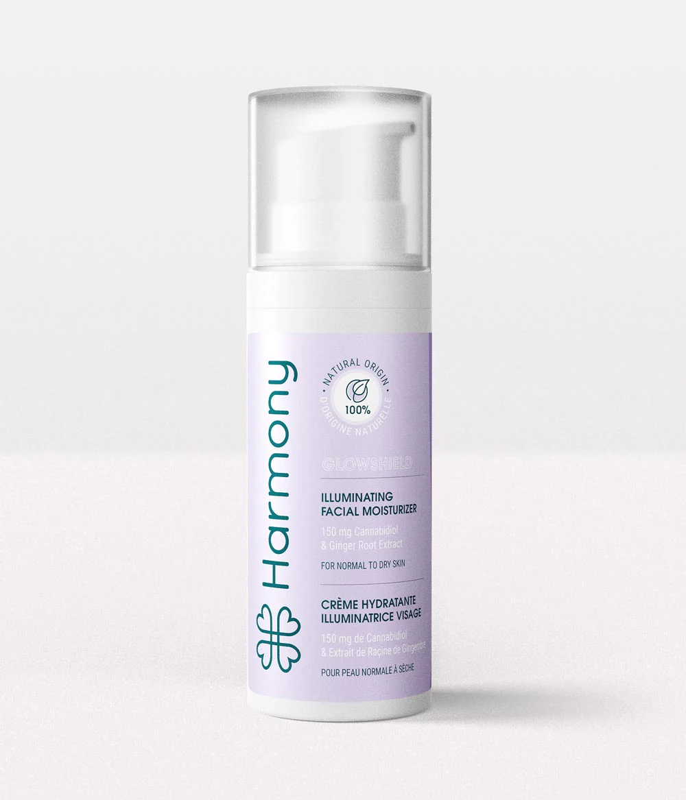 Cosmetice CBD - Crema de fata hidratanta CBD, 150mg, Harmony, Glowshield, 50ml