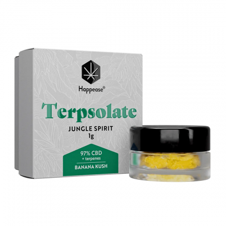 CBD Pur - Tersolate CBD + terpeni, 97%, 1gr, HAPPEASE, Banana Kush