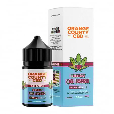 E-Lichid CBD - E-Lichid CBD 3%, Orange County CBD Cali Cherry OG Kush, 1500mg, 50ml