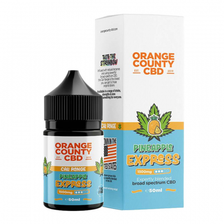 E-Lichid CBD - E-Lichid CBD 3%, Orange County CBD Cali E-Liquid Pineapple Express, 1500mg, 50ml