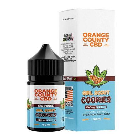 E-Lichid CBD - E-Lichid CBD 3%, Orange County CBD Cali E-Liquid Girl Scout Cookies, 1500mg, 50ml