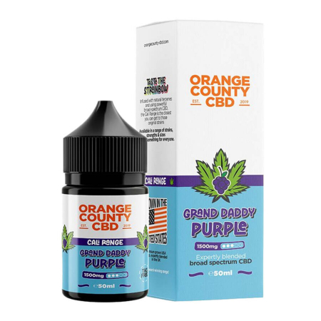 E-Lichid CBD - E-Lichid CBD 3%, Orange County CBD Cali E-Liquid Grand Daddy Purple, 1500mg, 50ml