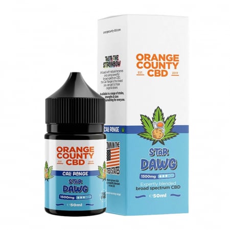 E-Lichid CBD - E-Lichid CBD 3%, Orange County CBD Cali E-Liquid Star Dawg Kush, 1500mg, 50ml