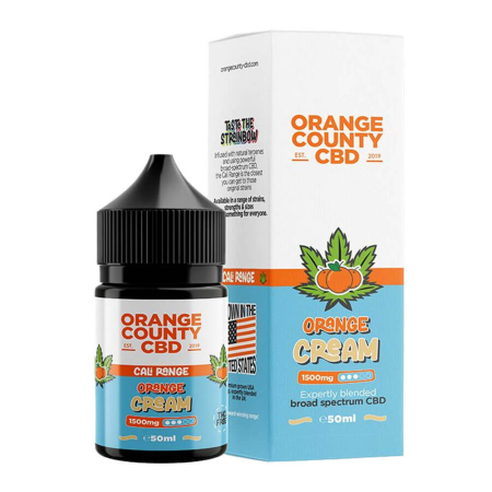 E-Lichid CBD - E-Lichid CBD 3%, Orange County CBD Cali E-Liquid Orange Cream, 1500mg, 50ml