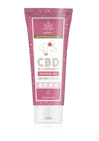 Cosmetice CBD - Gel incalzitor CBD, Muschi și articulatii tensionate, Cannaline, 200mg