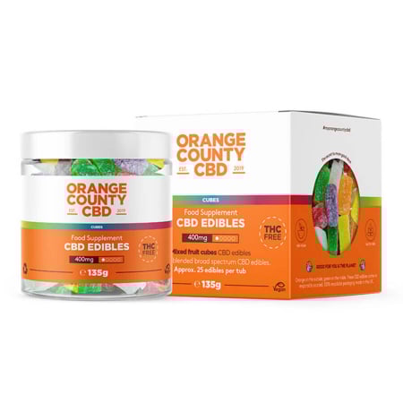 Dulciuri CBD - Jeleuri CBD, Orange County CBD, Cuburi , 400mg