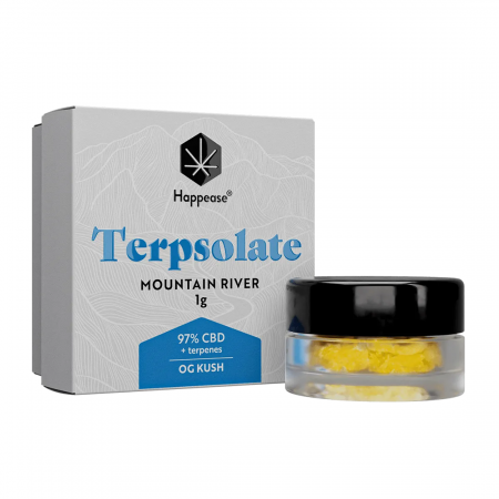 CBD Pur - Tersolate CBD + terpeni, 97%, 1gr, HAPPEASE, OG Kush