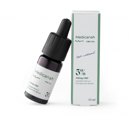 Ulei CBD - Ulei de Canabis CBD 5%, 500mg, Full Spectrum, Premium, 10ml
