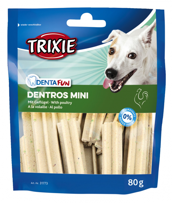 Recompense Pentru Caini, Denta Fun Batoane Dentros Mini, 80 g, 31773 [1]