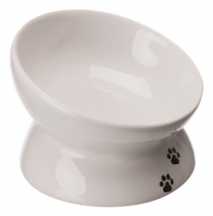 Castron Ceramic, Ridicat, Forma Ergonomica, 0.15 l/ 13 cm, Alb, 24798 [2]