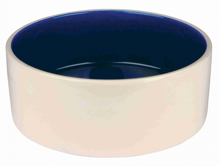 Castron Ceramic, 2.3 l/ 22 cm, Crem/Albastru, 2452 [2]