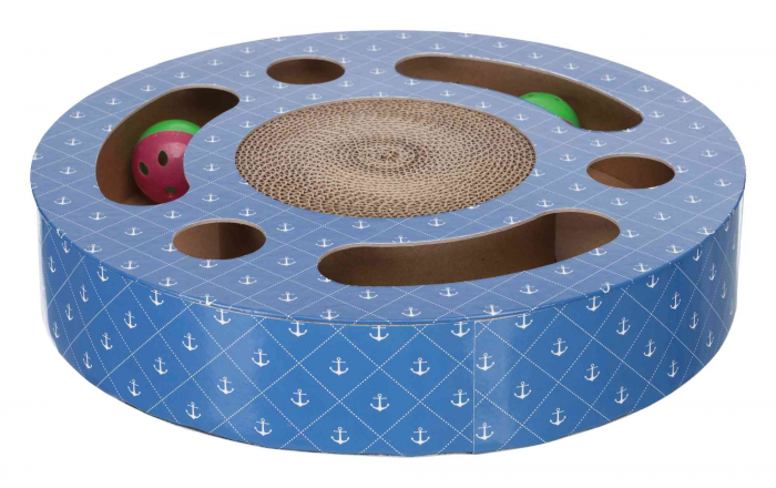(-26%) Carton De Zgariat, Rotund Cu 2 Mingi, 33x5.5 cm, Albastru, 48004 [1]
