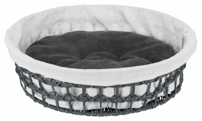 Cos Feira Rotund, 45cm, Gri Inchis/Natur, 38405 [1]