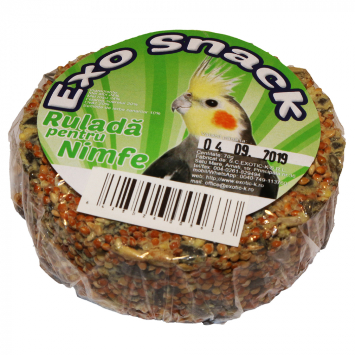 Exo Snack Rulada pentru Nimfe 70 g 641022 [1]