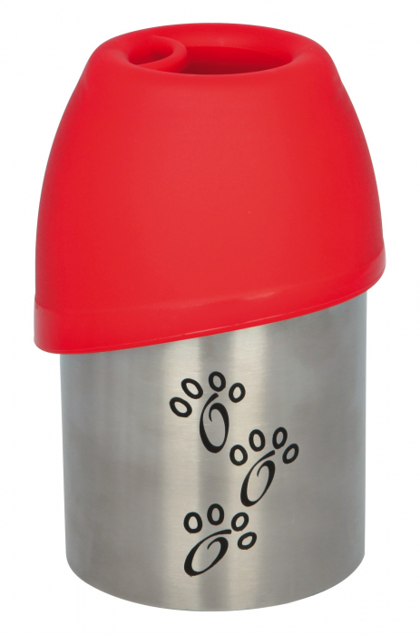 Flacon Cu Castron Pentru Apa, Otel Inoxidabil/Plastic, Portabila, 0.3 l, Diverse Culori, 24605 [1]