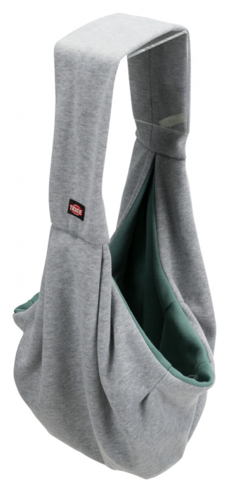 (-25%) Geanta De Transport, Junior, Soft, Frontala, 22x20x60 cm, Pana la 5 kg, Gri/Verde Menta, 28948 [2]