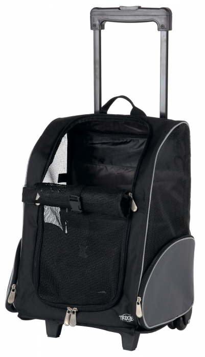 (-33%) Geanta De Transport, Troler/Rucsac, 32x45x25 cm, Pana la 8 kg, Negru/Gri, 2880 [2]