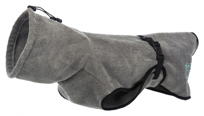 (-25%) Halat De Baie Pentru Caini, S 40 cm, Gri, 23572 [1]