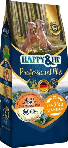 Happy&Fit Professional Plus Adult Medium Pui & Mei 15 +3 kg Gratis [1]