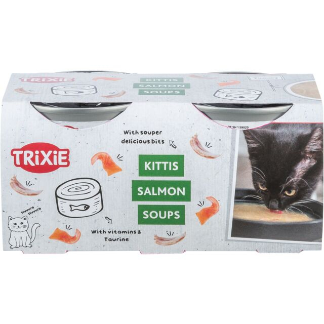 Hrana Pentru Pisici, Supa De Somon, 4x80 g, 42692 [1]