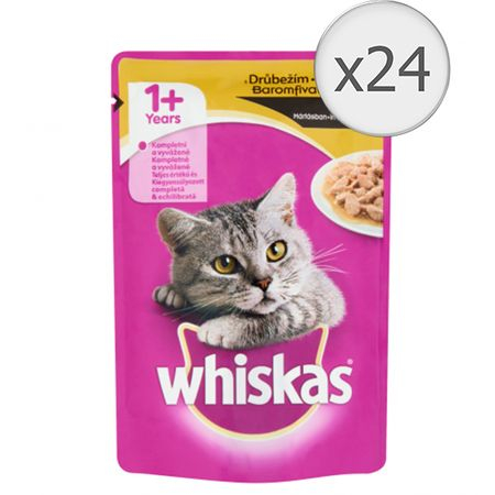 Hrana umeda pentru pisici Whiskas, Pasare, 24x100g [2]