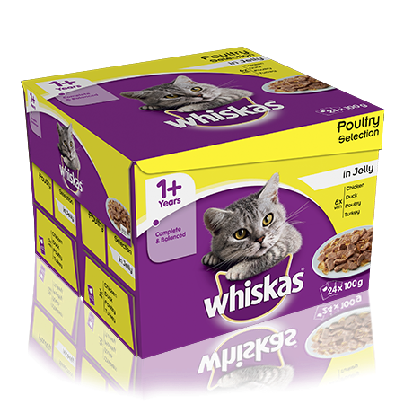 Hrana umeda pentru pisici Whiskas, Pasare, 24x100g [1]