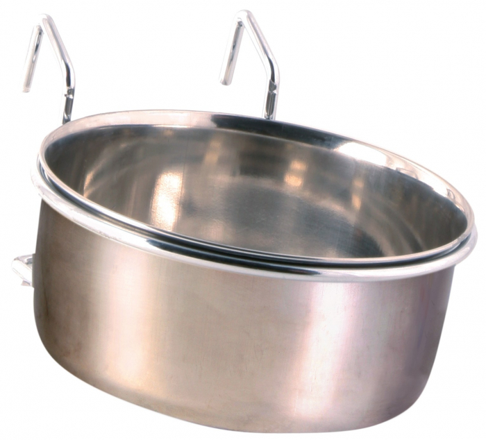 Hranitor Inox Pentru Pasari, Cu Suport De Agatat, 600 ml/12 cm, 5495 [1]