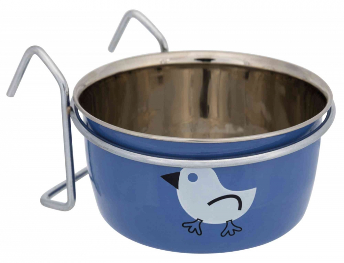 Hranitor din Inox pentru Pasari, cu Suport, 350ml/10 cm, 54921 [1]