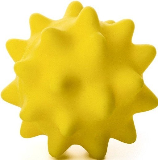 Jucarie buzdugan dental yellow 9 cm [1]