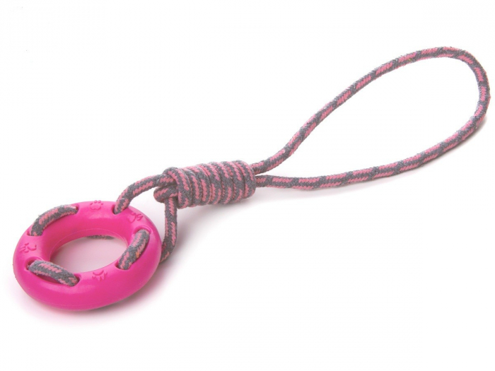 Jucarie cerc & franghie pink 40 cm [1]