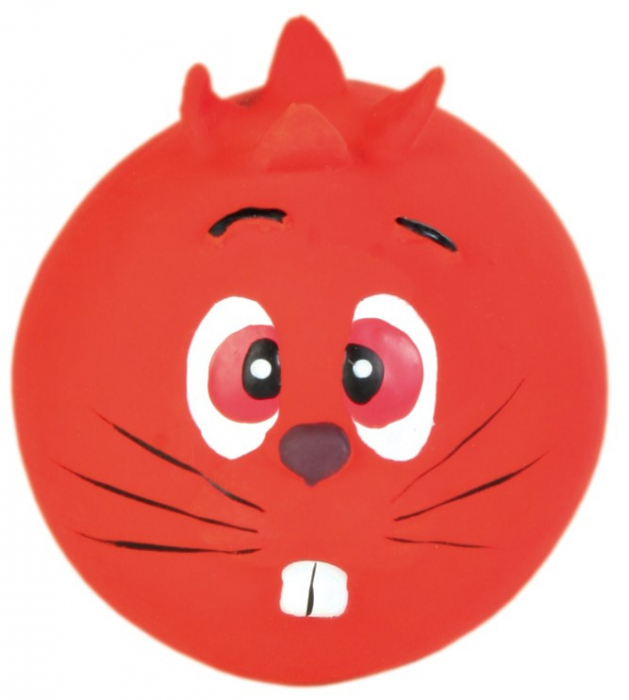 Jucarie Pentru Caini, Minge Chip Animal, Latex, Cu Sunet, 6 cm, Diverse Culori, 3504 [2]