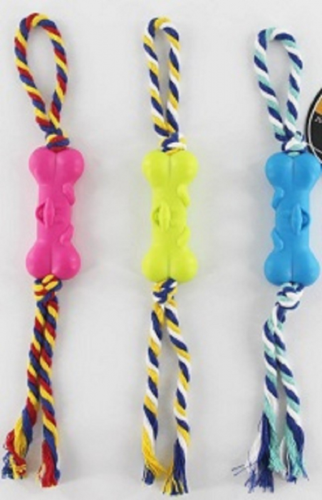 Jucarie franghie cu os color 8,5 cm [1]