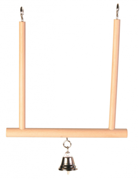Jucarie Leagan Lemn cu Clopotel 12x13 cm 5830 [1]