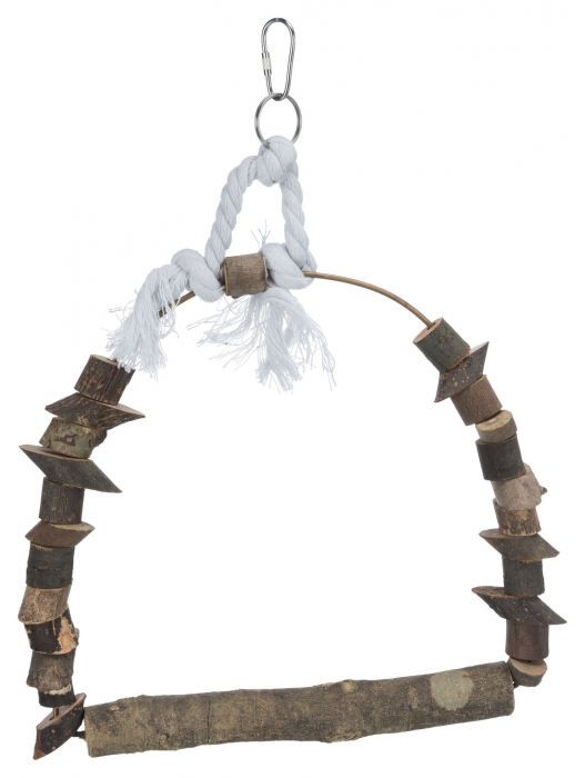 Leagan Arc Pentru Pasari, Sfoara/Lemn De Scoarta, 22x29 cm, 5891 [1]