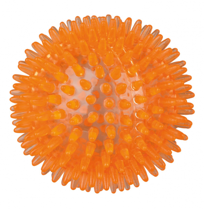 Jucarie Pentru Caini, Minge Arici, Plutitoare, 8 cm, Portocaliu, 33651 [2]