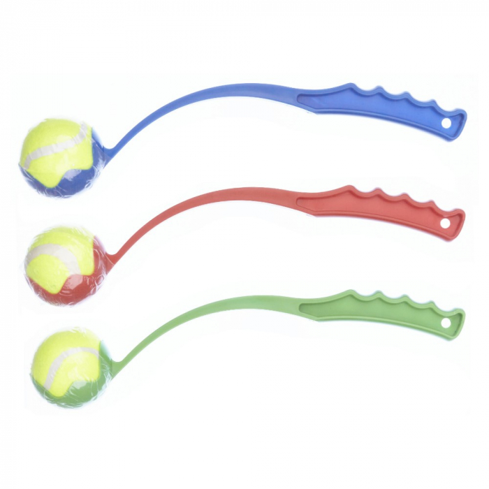 Jucarie minge tenis cu lansator 38 cm [1]