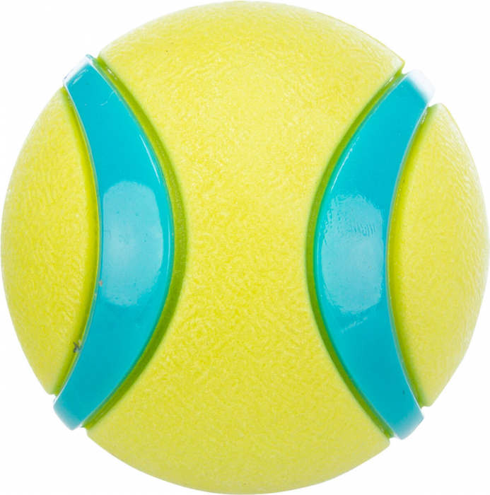 (-15%) Jucarie Pentru Caini, Minge TPR, 6 cm, Lime/Albastru Petrol, 33410 [1]