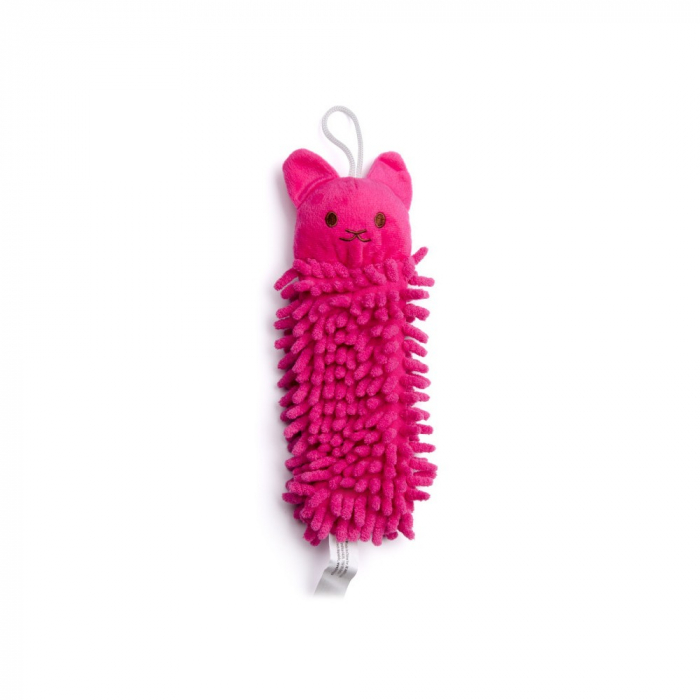 Jucarie pisica mop 25 cm roz [1]