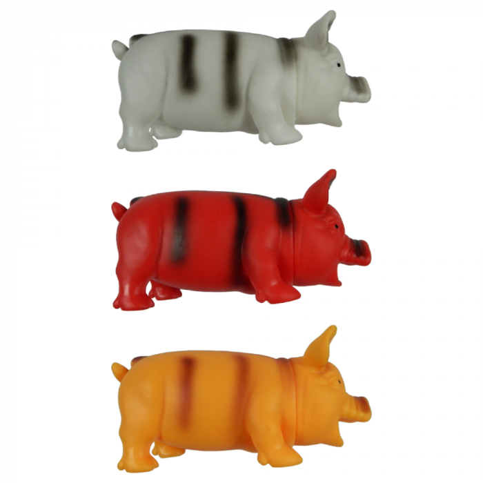 Jucarie porc vinil mix color 20 cm [1]