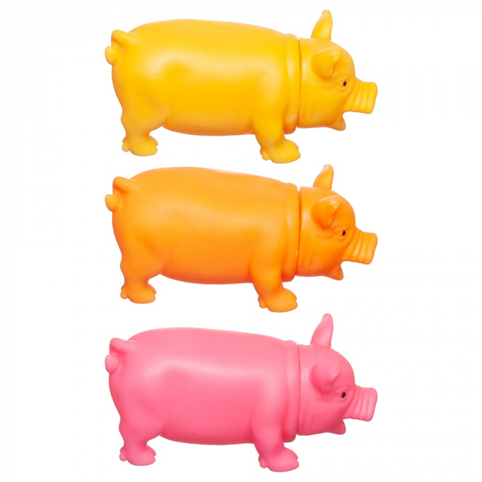 Jucarie porc vinil mix color 21 cm [1]