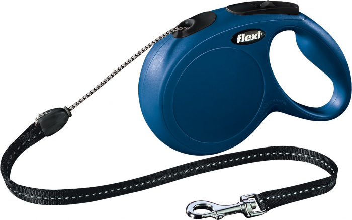 Lesa Flexi Classic, Snur, M: 8 m/20 kg, Albastru, 11812 [2]