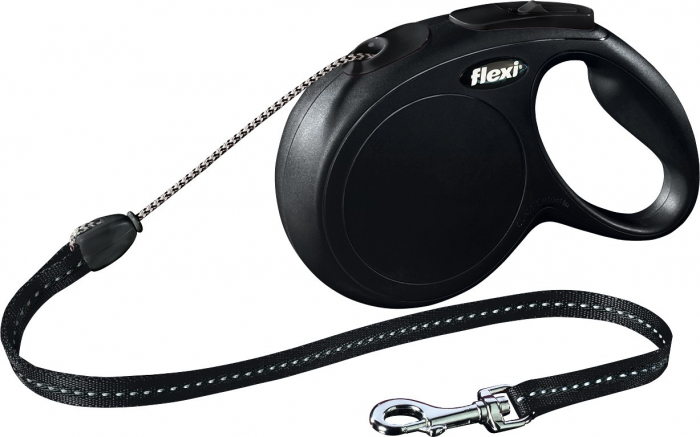 Lesa Flexi Classic, Snur, M: 8 m/20 kg, Negru, 11811 [2]