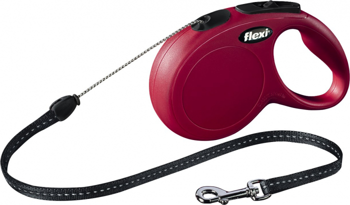 Lesa Flexi Classic, Snur, S: 8 m/12 kg, Rosu, 11803 [2]